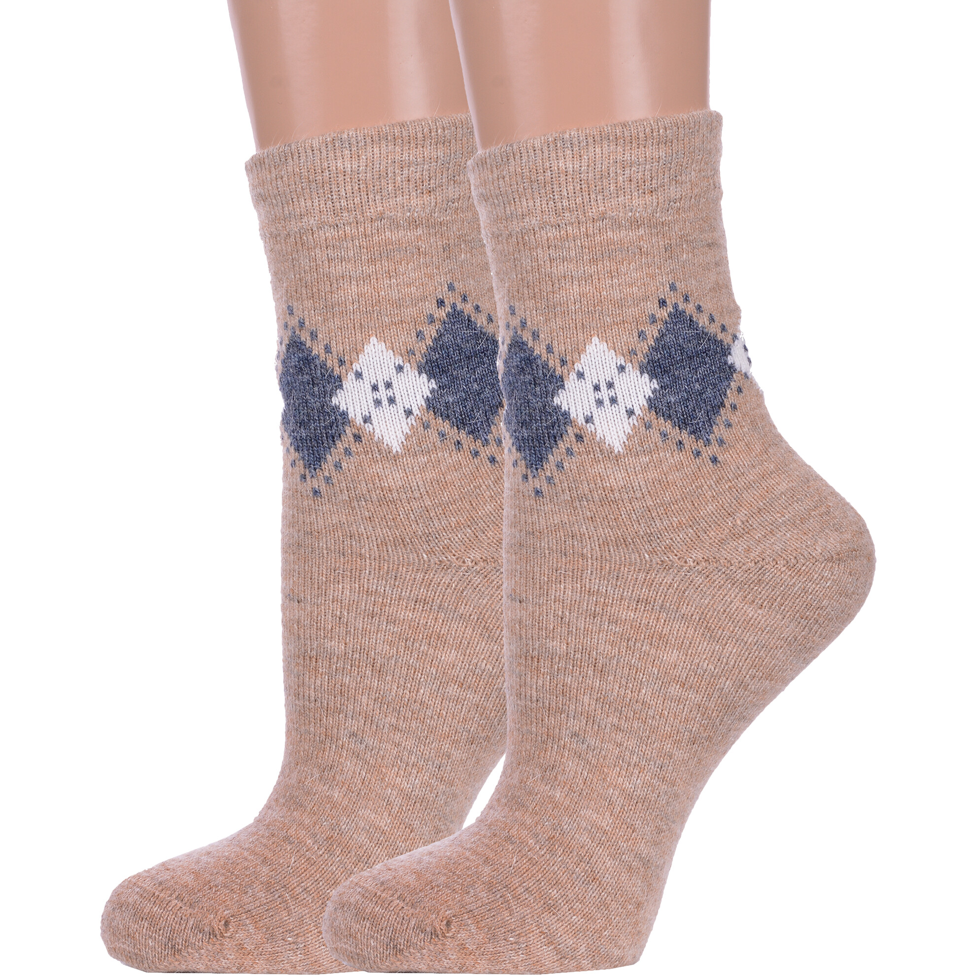 Комплект носков женских LorenzLine 2-В27 бежевых 25, 2 пары
