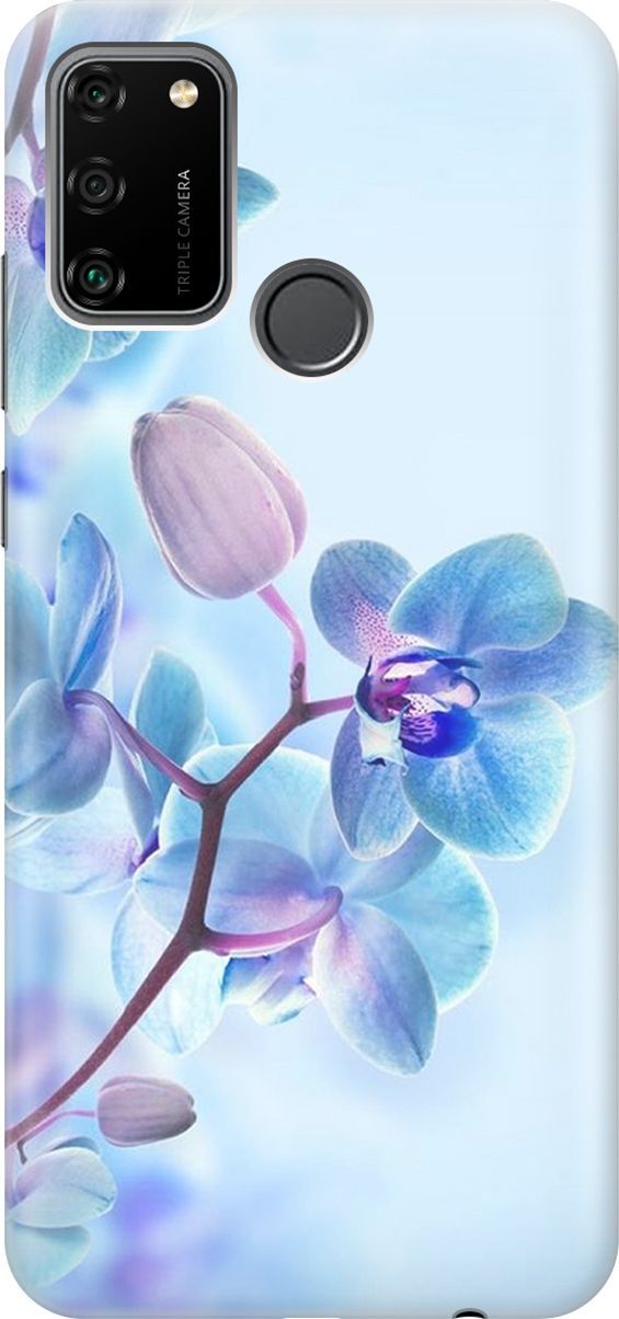 

Силиконовый чехол на Honor 9A с принтом "Синий цветок на синем", Голубой;синий, 278
