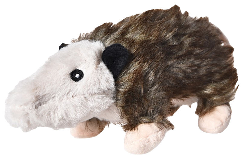 Игрушка для собак Foxie Opposum, с пищалкой, черный, 27x12 см