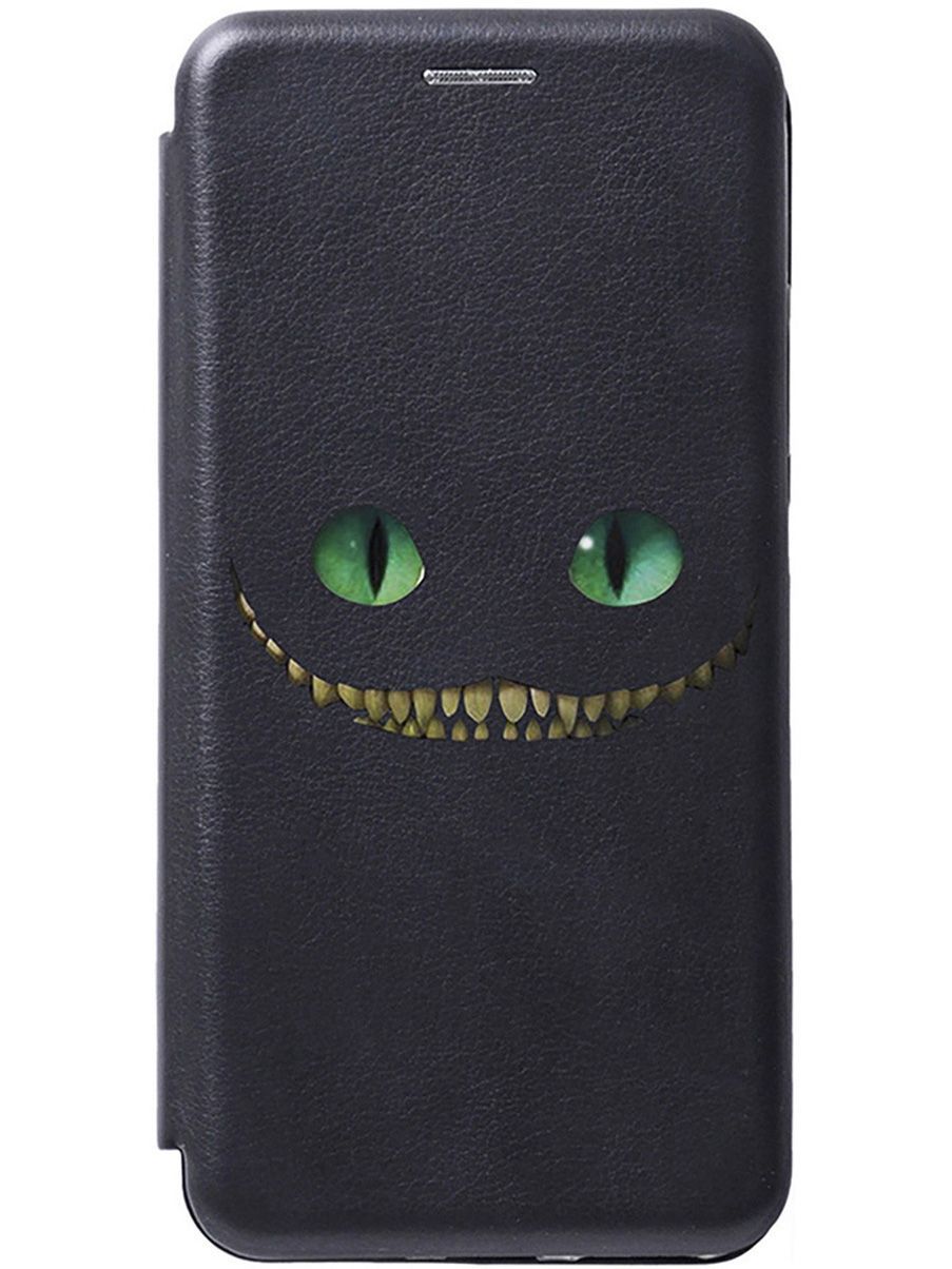 

Чехол-книжка на Honor 9X Lite с 3D принтом "Cheshire Cat" черный, Черный;зеленый, 245