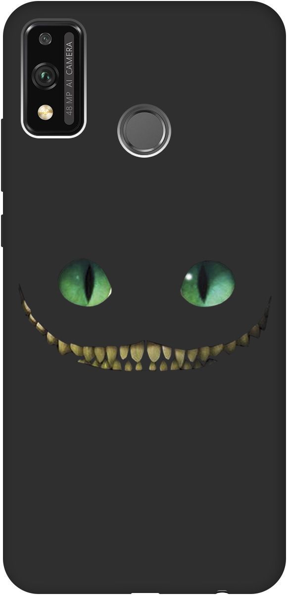 

Матовый чехол на Honor 9X Lite с принтом "Cheshire Cat" черный, Черный;зеленый, 243
