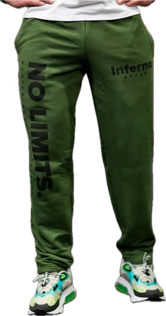 

Спортивные брюки мужские INFERNO style Б-003-001 зеленые 3XL, Зеленый, Б-003-001