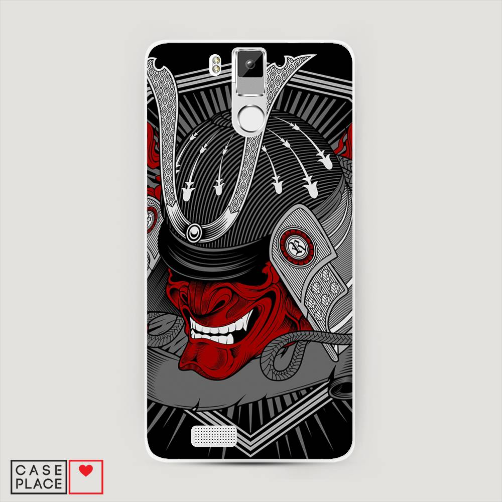 

Чехол на Oukitel K6000 Pro "Красная маска самурая", Белый;красный;черный, 230150-4