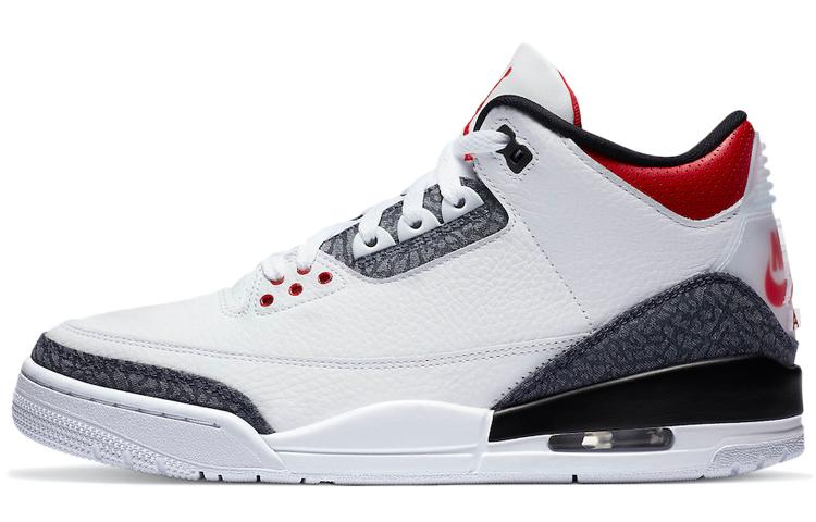 

Кеды унисекс Jordan Air Jordan 3 retro se denim fire red белые 44 EU, Белый, Air Jordan 3 retro se denim fire red