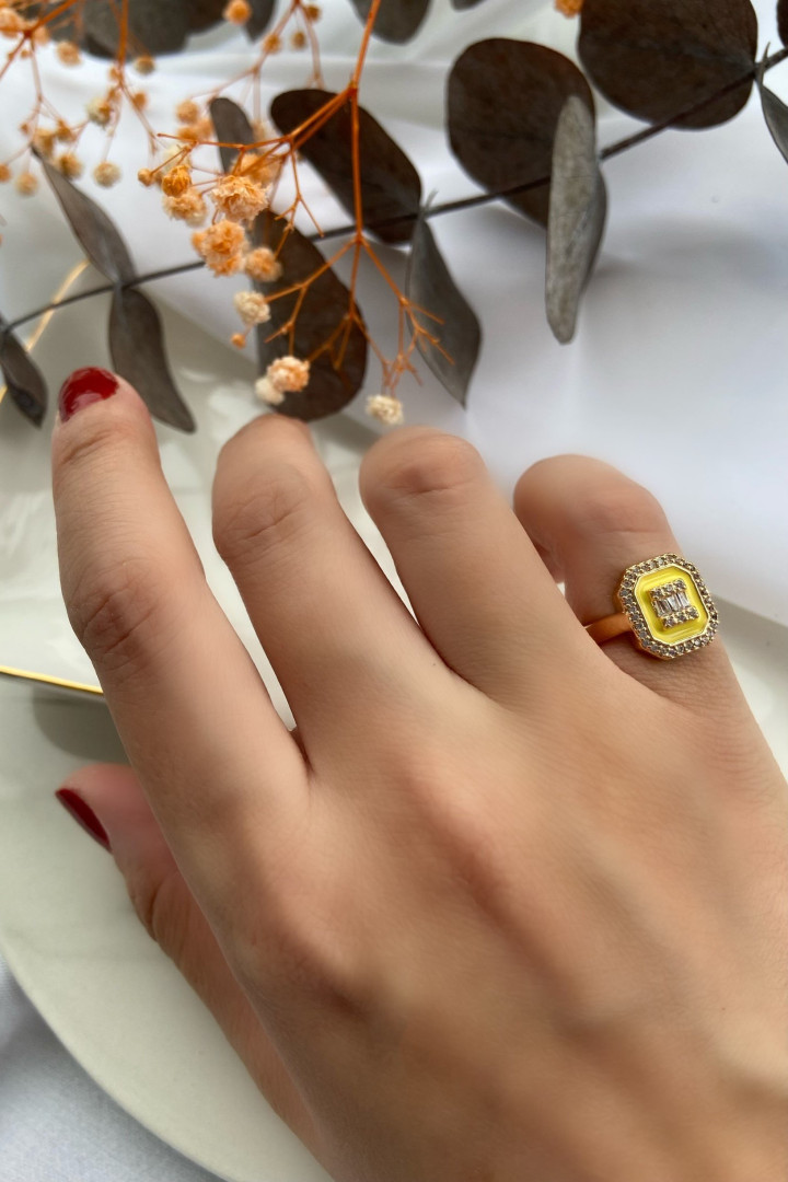 

Кольцо из латуни с эмалью/стразами My Joyas Design JY745 (доставка из-за рубежа), JY745