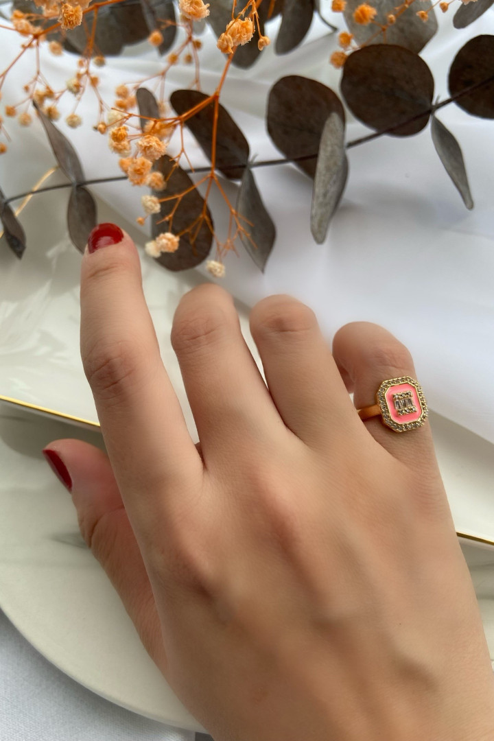 

Кольцо из латуни с эмалью/стразами My Joyas Design JY744 (доставка из-за рубежа), JY744