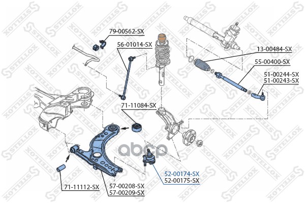 

Шаровая опора Stellox 5200174SX