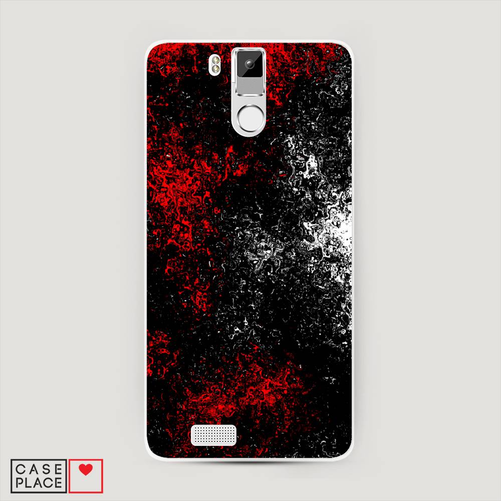 

Чехол на Oukitel K6000 Pro "Монотипия", Красный;черный;белый, 230150-3