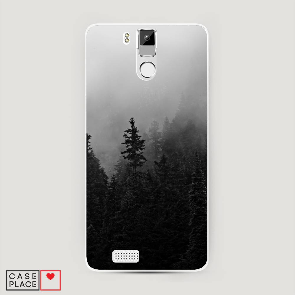 

Чехол на Oukitel K6000 Pro "Туманный лес", Серый;черный, 230150-2