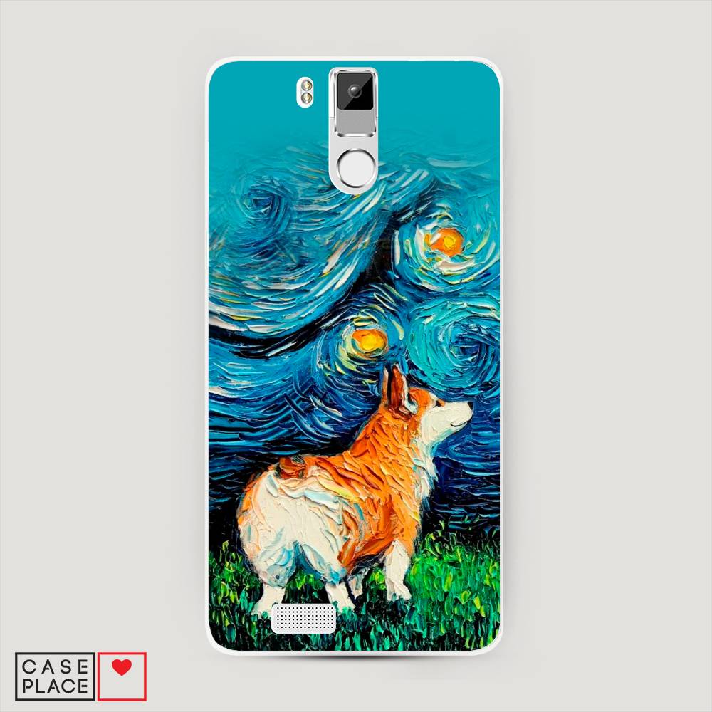 

Чехол на Oukitel K6000 Pro "Корги звёздная ночь", Коричневый;белый;зеленый, 230150-1