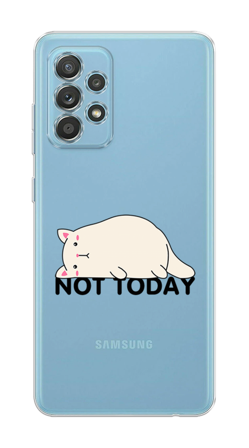 

Чехол на Samsung Galaxy A33 5G "Cat not today", Белый;розовый;черный, 2104450-1