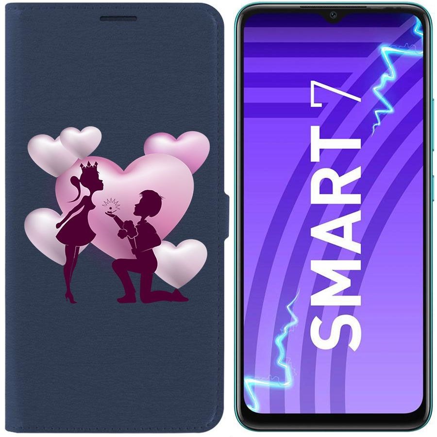 

Чехол-книжка Krutoff Eco Book для Infinix Smart 7 Будь моей (синий)