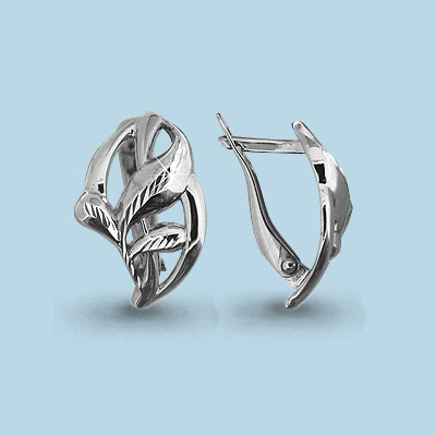 

Серьги из серебра Aquamarine Aquamarine 31545_925_р, 31545_925_р