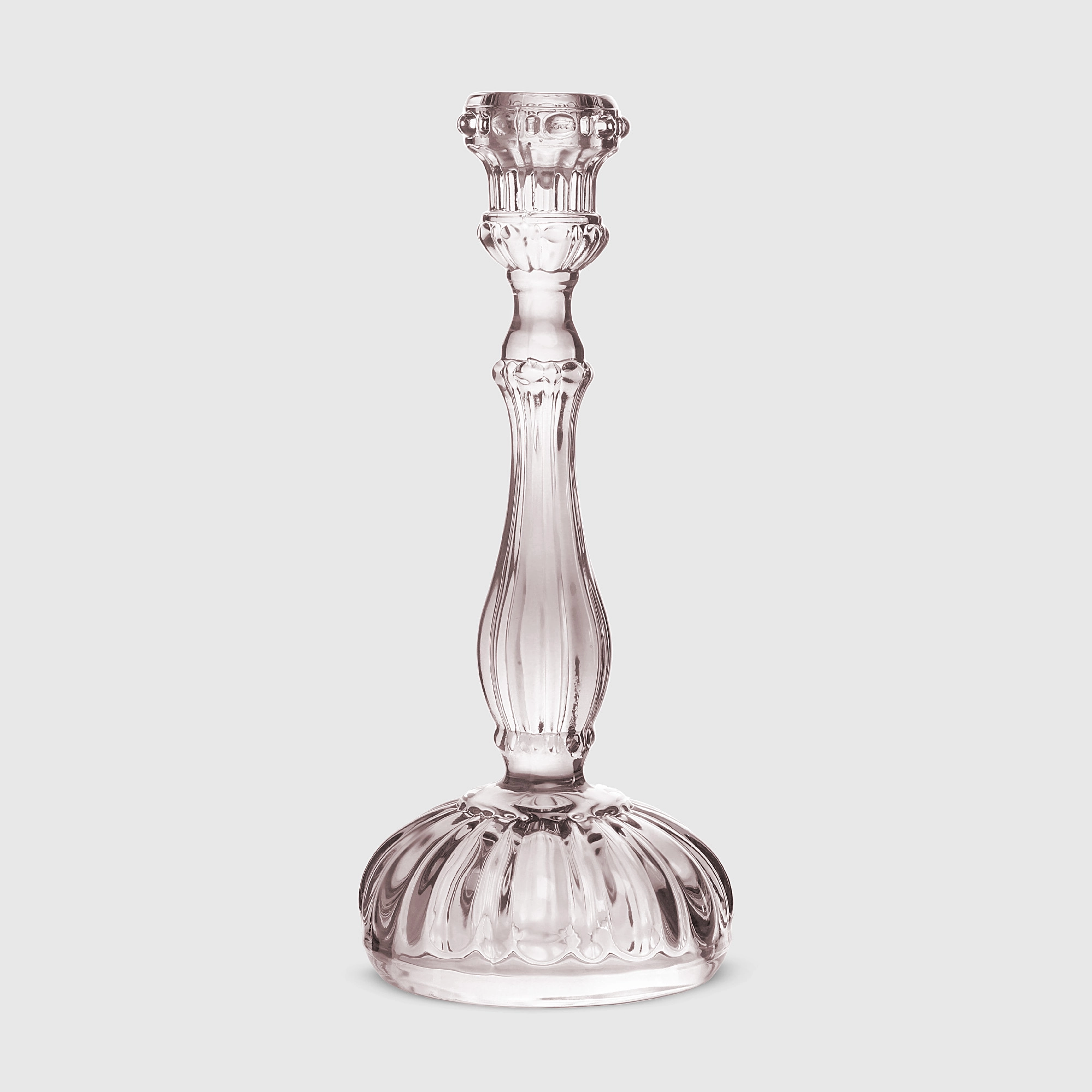 

Подсвечник Anhua Glass розовый стекло 10,5x10,5x24,5 см
