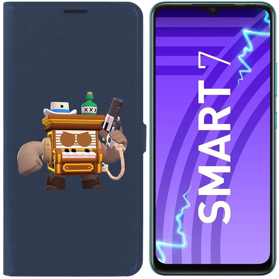 

Чехол-книжка Krutoff Eco Book для Infinix Smart 7 Brawl Stars-8-БИТ из салуна (синий)