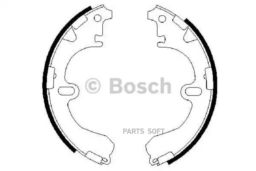 

Тормозные колодки Bosch барабанные 986487422