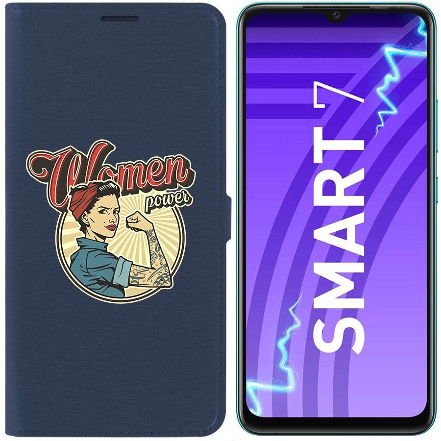 

Чехол-книжка Krutoff Eco Book для Infinix Smart 7 Women Power (синий)