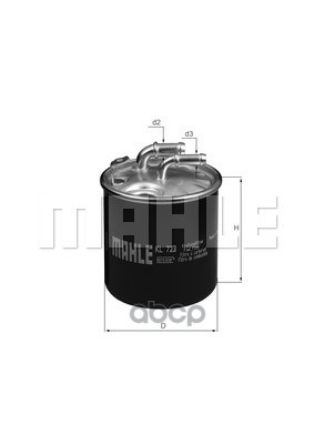 

Фильтр топливный KNECHT/MAHLE KL723D, KL723D