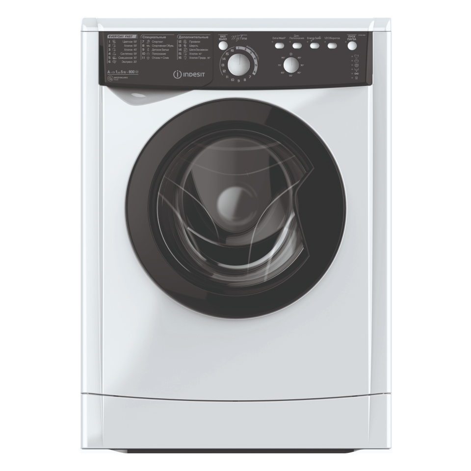 

Стиральная машина Indesit EWSB 5085 BK CIS белый, черный, EWSB 5085 BK CIS