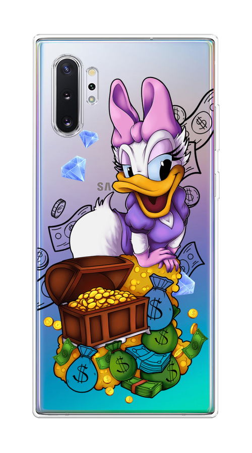 

Чехол на Samsung Galaxy Note 10 Plus "Rich Daisy Duck", Коричневый;белый;фиолетовый, 28550-6