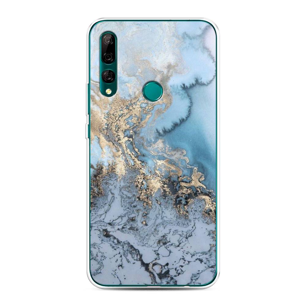

Чехол Awog на Huawei Y9 Prime 2019 "Морозная лавина синяя", Серебристый, 611950-3