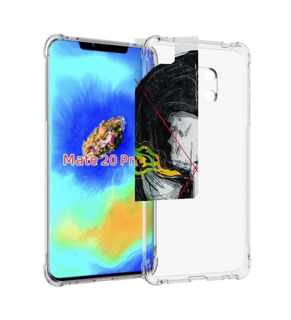 

Чехол MyPads Джон-Уик для Huawei Mate 20 Pro/Mate 20 RS 6.39, Прозрачный, Tocco