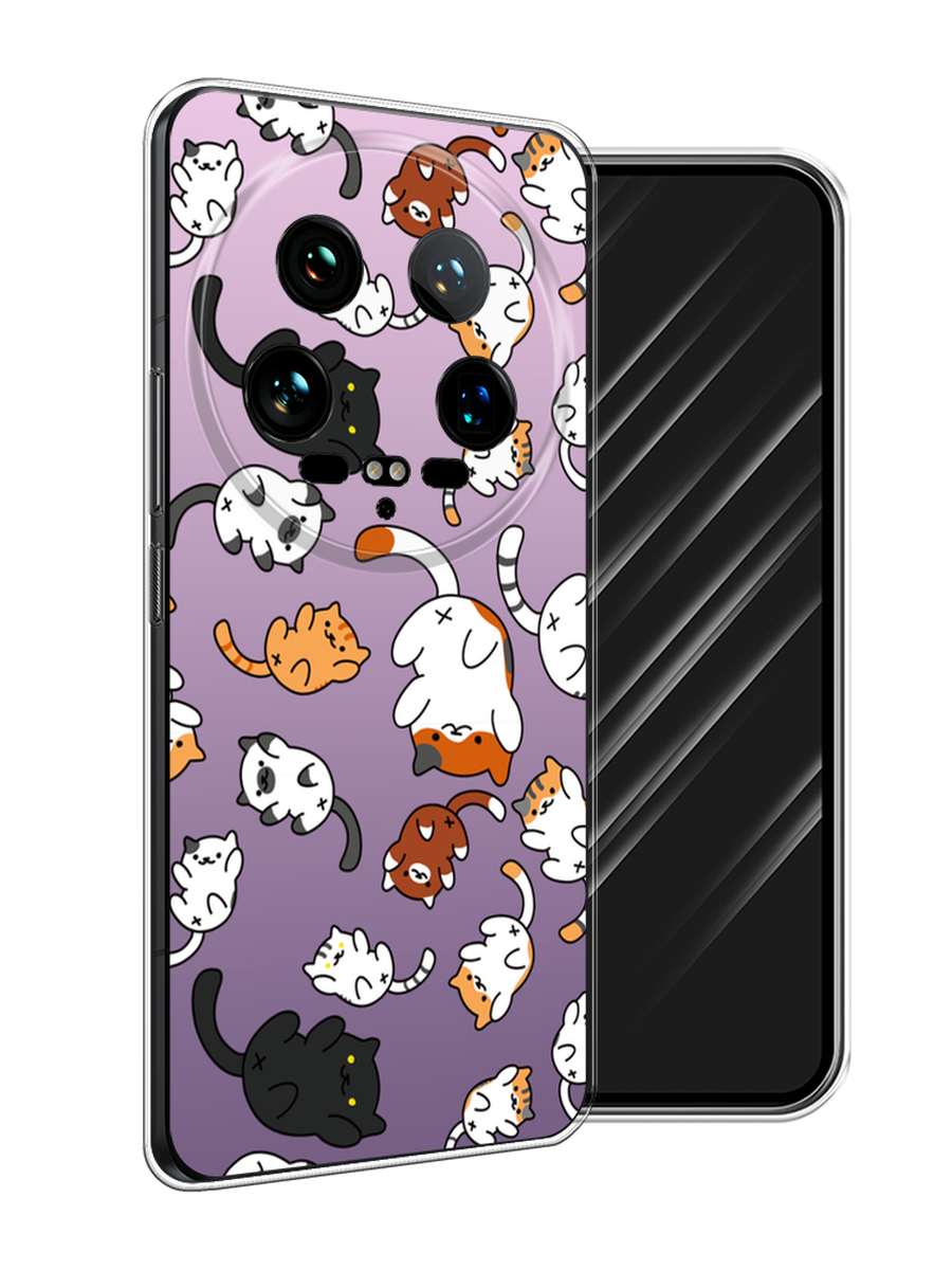 

Чехол Awog на Xiaomi 14 Ultra "Котопад", Фиолетовый;белый, 321850-1