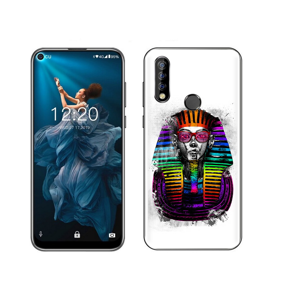 

Чехол MyPads Tocco для Oukitel C17 Pro модная богиня, Прозрачный, Tocco