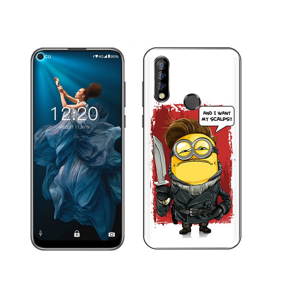 

Чехол MyPads Tocco для Oukitel C17 Pro миньон убийца, Прозрачный, Tocco