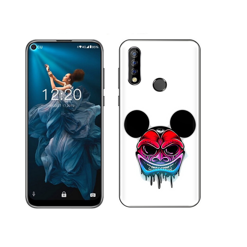 

Чехол MyPads Tocco для Oukitel C17 Pro микки в маске, Прозрачный, Tocco