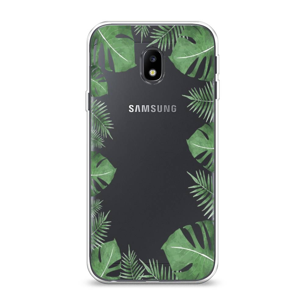 

Чехол Awog на Samsung Galaxy J3 2017 / Самсунг J3 2017 "Листья папоротника рамка", Зеленый, 22550-8
