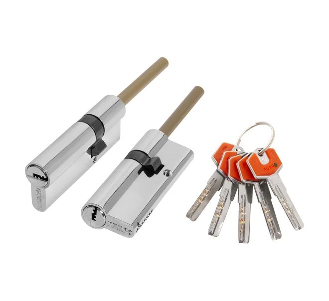 Цилиндровый механизм Fuaro Фуаро D-PROTERM50785 mm 501025 ключ-длинный шток термош 1247₽