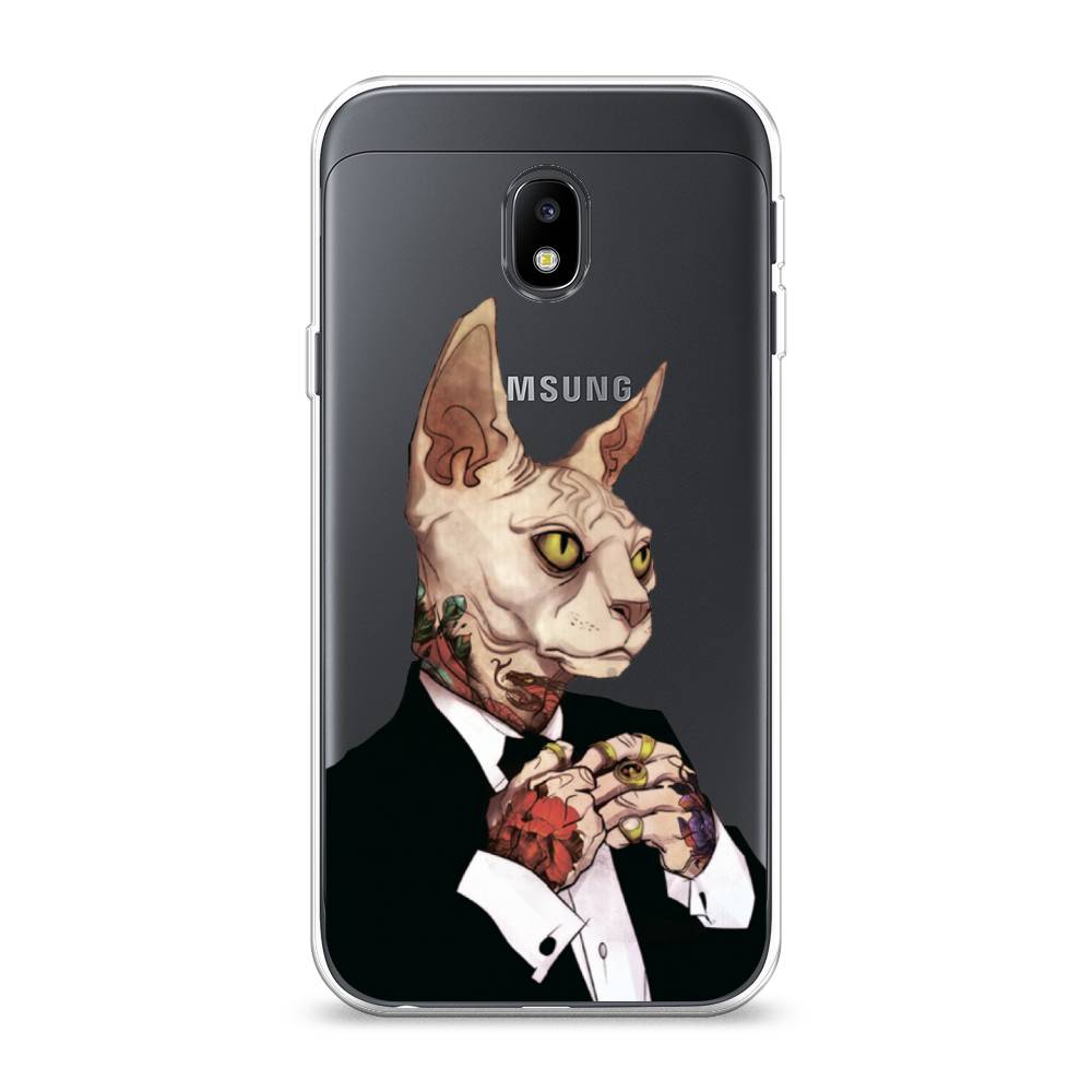 

Чехол Awog на Samsung Galaxy J3 2017 / Самсунг J3 2017 "Татуированный сфинкс", Бежевый;черный;красный, 22550-7