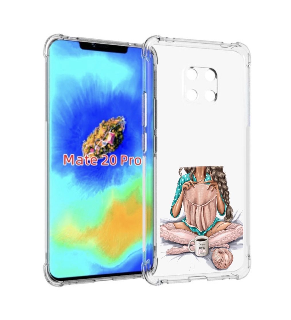 

Чехол MyPads Девушка-вяжет женский для Huawei Mate 20 Pro/Mate 20 RS 6.39, Прозрачный, Tocco
