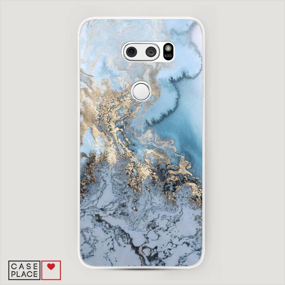 

Чехол Awog на LG V30 "Морозная лавина синяя", 83050-3