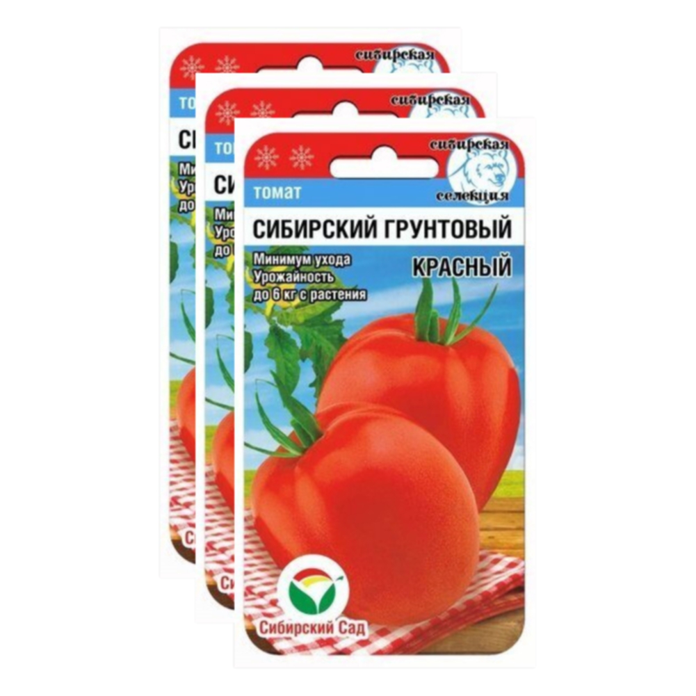 

Семена томат Сибирский грунтовой красный Сибирский сад 23-02416 3 уп., Томат