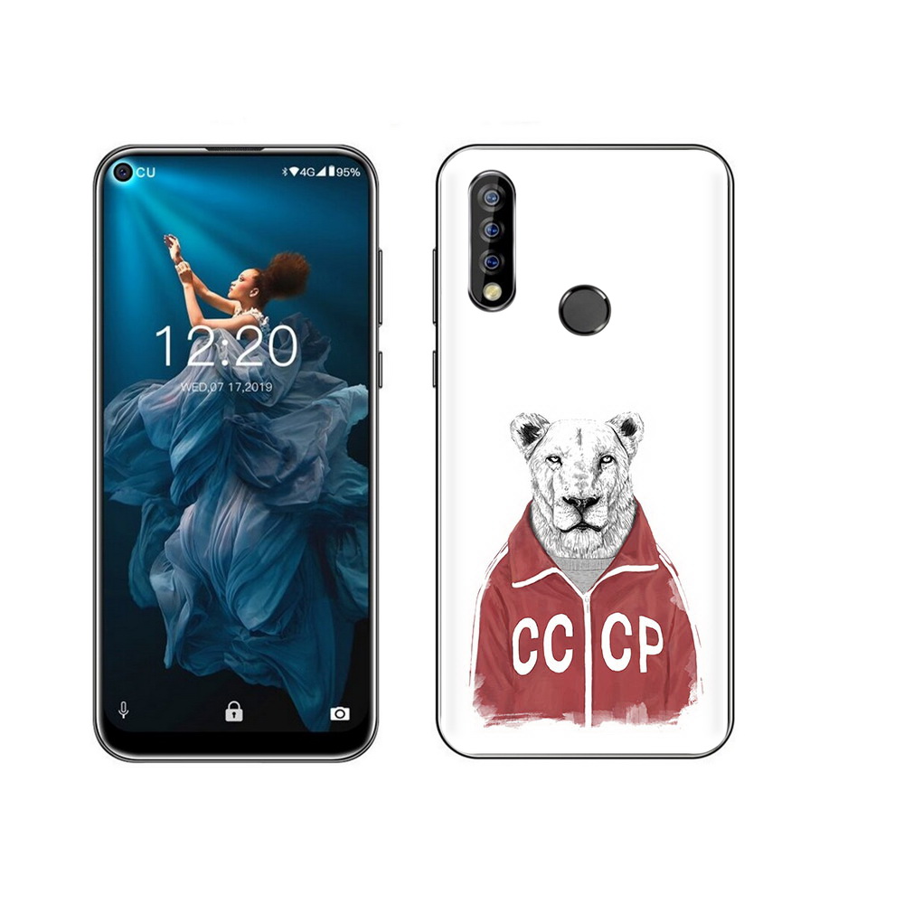 

Чехол MyPads Tocco для Oukitel C17 Pro львица ссср, Прозрачный, Tocco