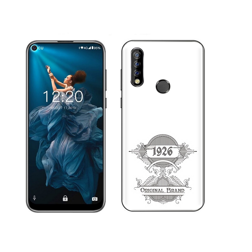 

Чехол MyPads Tocco для Oukitel C17 Pro логотип черно белый, Прозрачный, Tocco