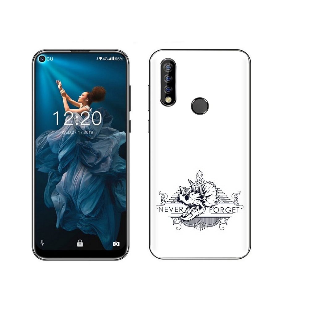 

Чехол MyPads Tocco для Oukitel C17 Pro логотип носорога никогда не забуду, Прозрачный, Tocco