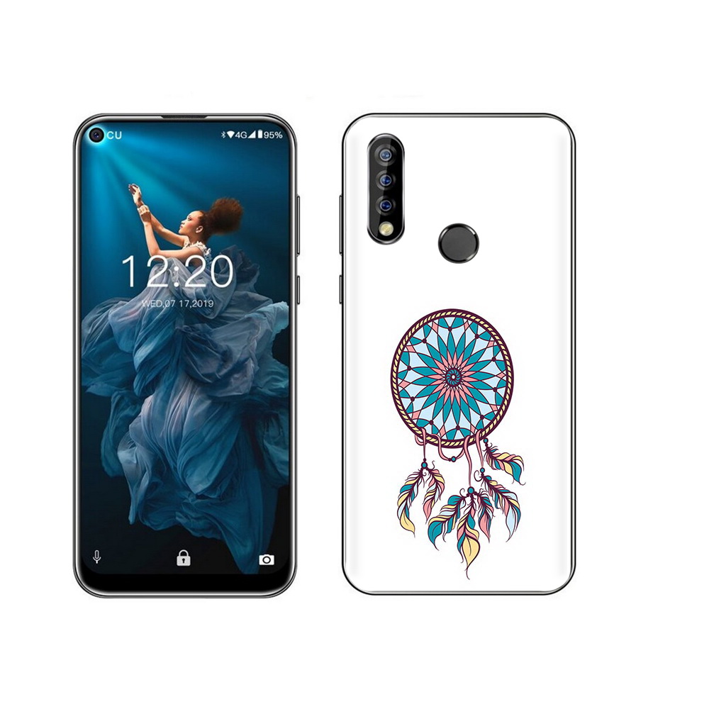 

Чехол MyPads Tocco для Oukitel C17 Pro ловец снов синий, Прозрачный, Tocco