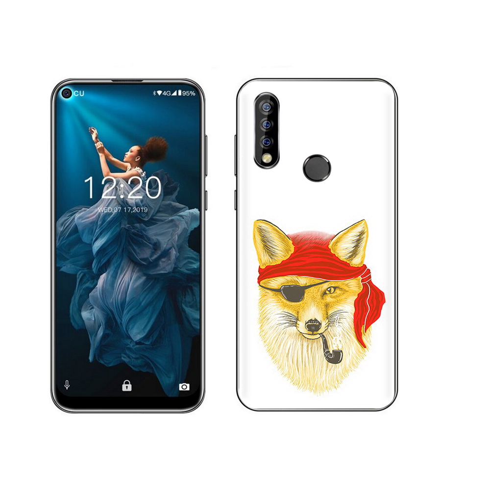 

Чехол MyPads Tocco для Oukitel C17 Pro лиса-пират, Прозрачный, Tocco
