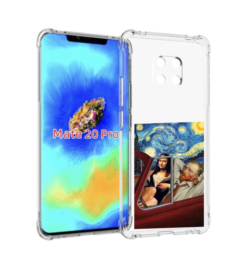 

Чехол MyPads Да-Винчи-в-одном для Huawei Mate 20 Pro/Mate 20 RS 6.39, Прозрачный, Tocco