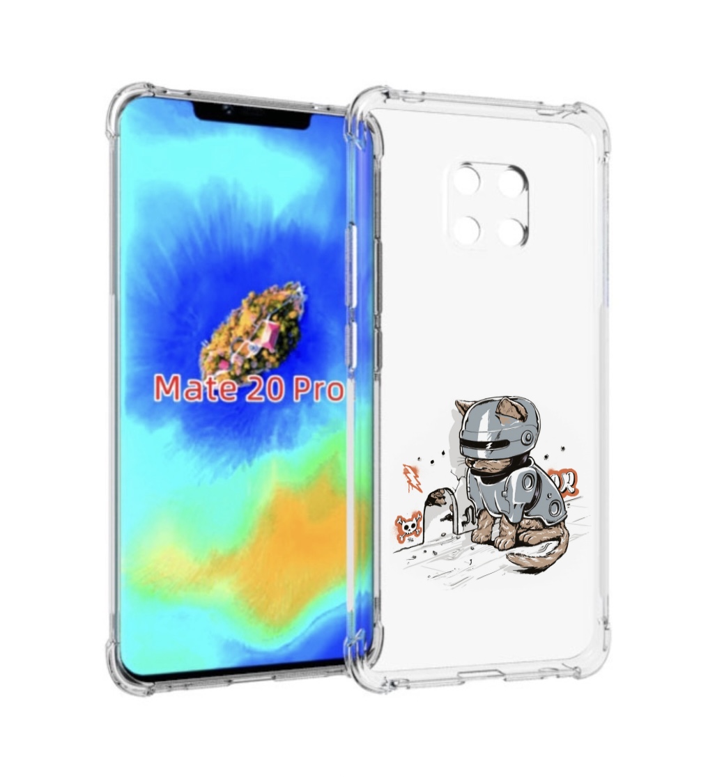 

Чехол MyPads Грозный кот для Huawei Mate 20 Pro/Mate 20 RS 6.39, Прозрачный, Tocco