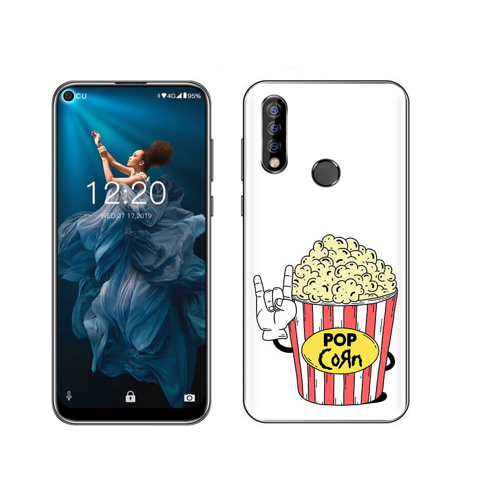 

Чехол MyPads Tocco для Oukitel C17 Pro крутой попкорн, Прозрачный, Tocco