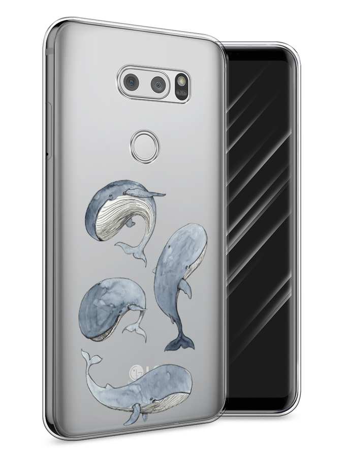 

Чехол Awog на LG V30 "Киты", Белый;прозрачный;голубой, 83050-1