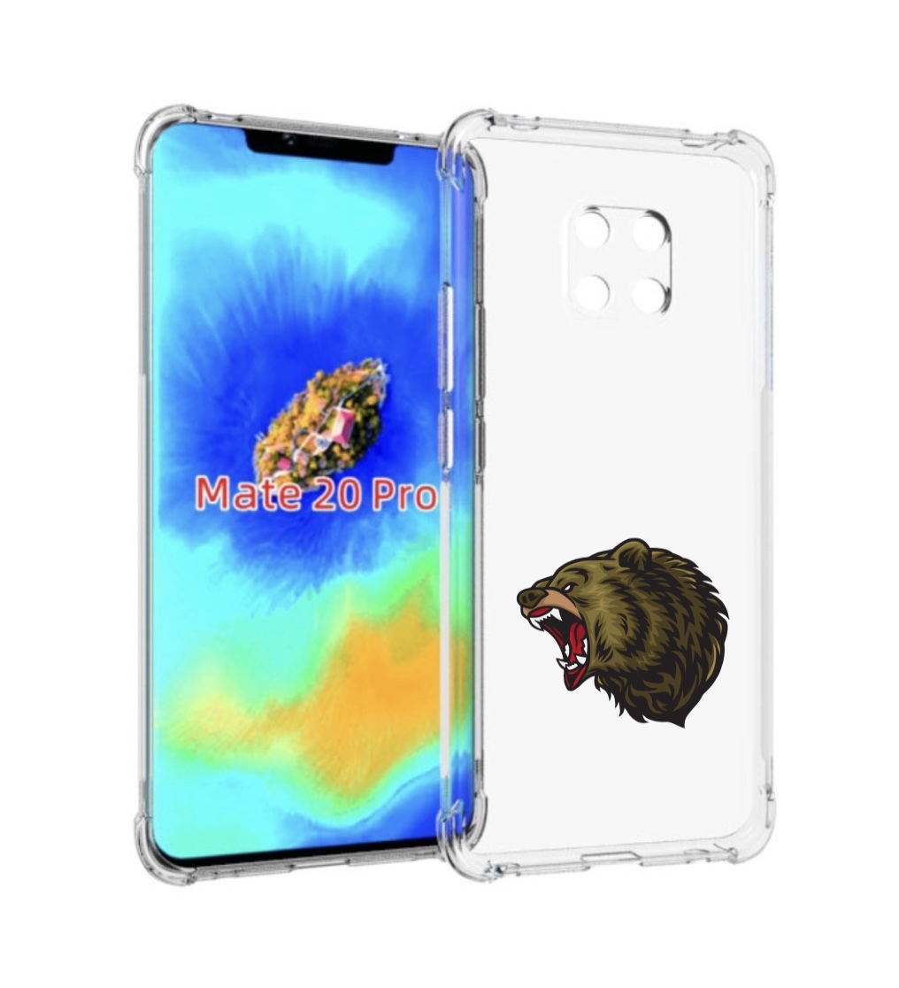 

Чехол MyPads Голова-медведь для Huawei Mate 20 Pro/Mate 20 RS 6.39, Прозрачный, Tocco