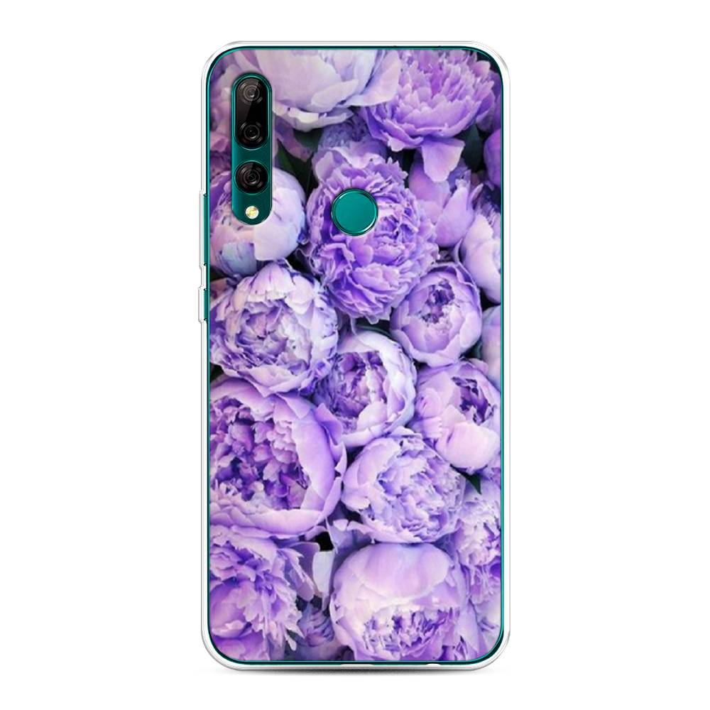 Чехол Awog  на Huawei Y9 Prime 2019 Пионы сиреневые