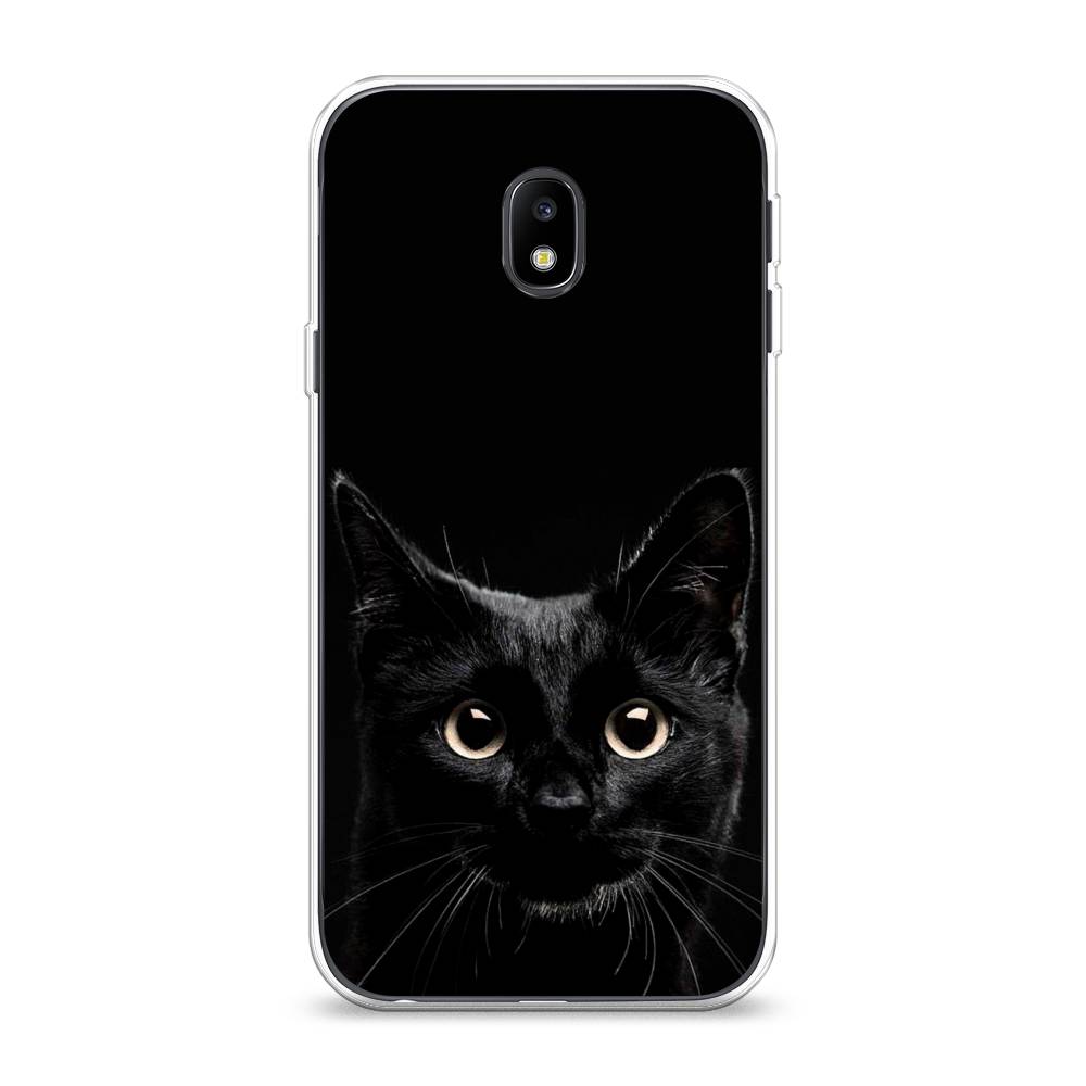 

Чехол Awog на Samsung Galaxy J3 2017 / Самсунг J3 2017 "Добрый кот", Черный, 22550-1
