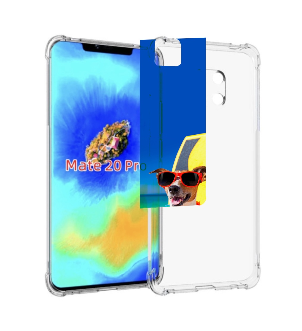 

Чехол MyPads Гавайская-собака для Huawei Mate 20 Pro/Mate 20 RS 6.39, Прозрачный, Tocco