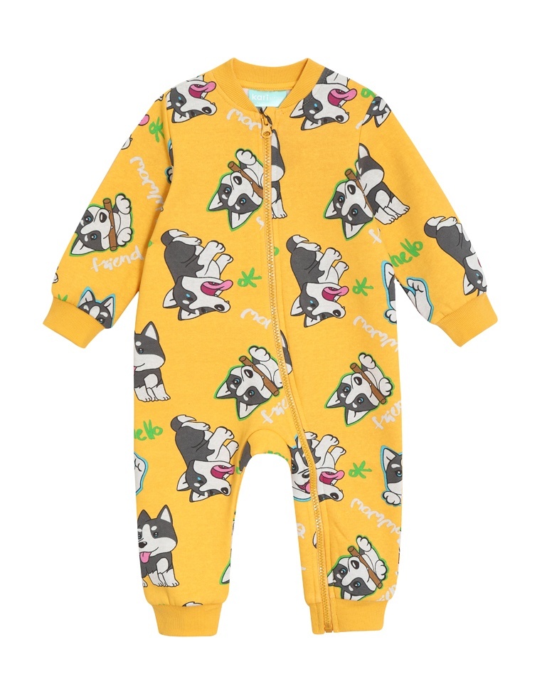 

Комбинезон детский Kari Baby AW24B063, темно-желтый, 80, 234399